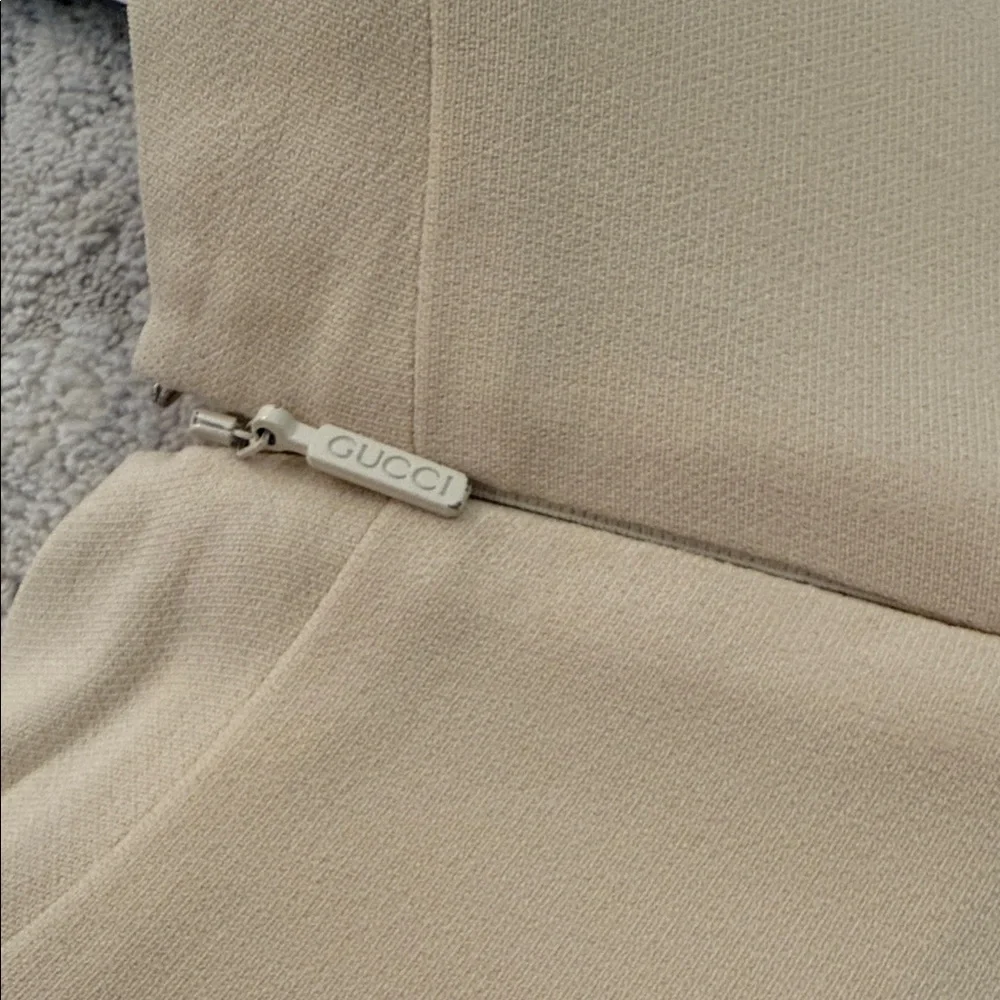 Gucci Cream Midi Dress with Belt - Picture 9 of 15